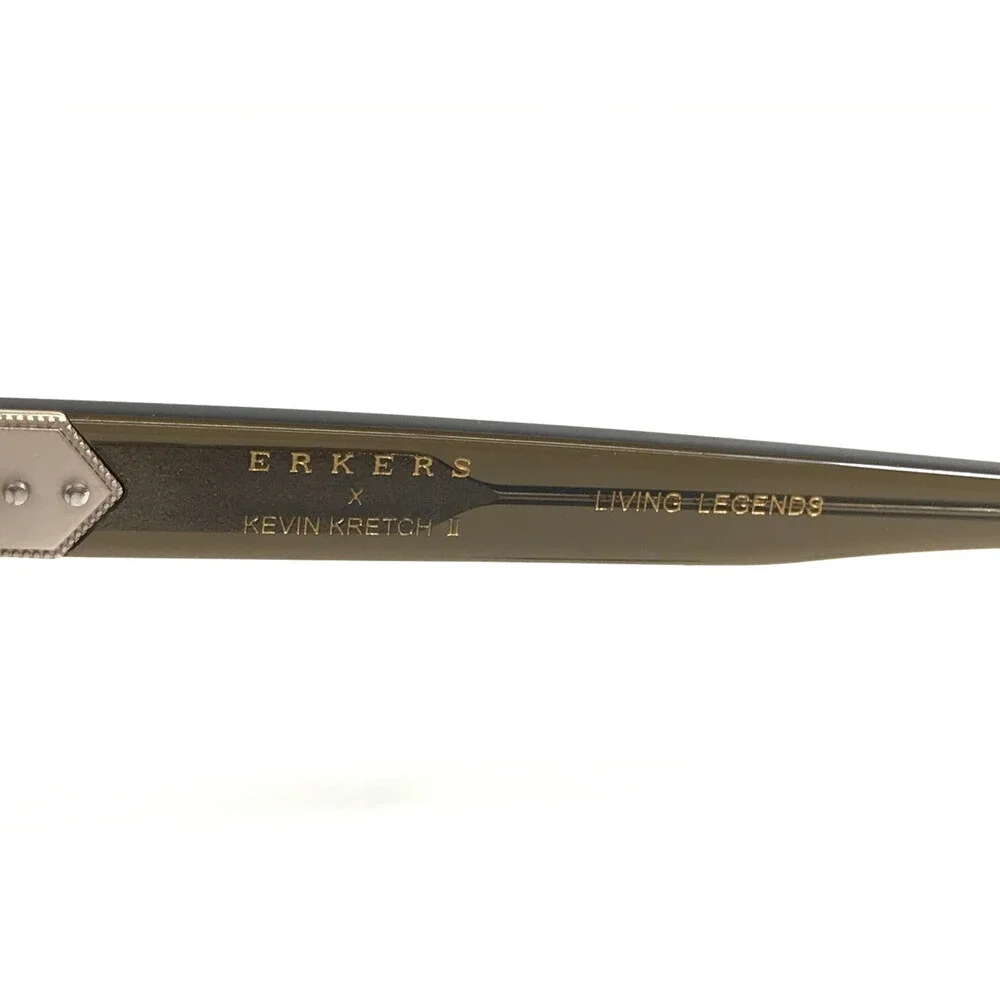 Erkers x Kevin Kretch II Eyeglasses Frames WINE & GOLD Barrel Proof 51-18-145